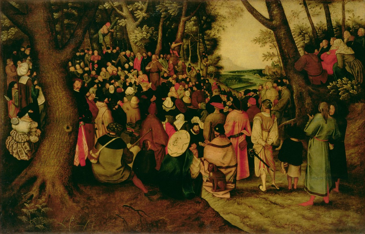 Il sermone di Giovanni Battista, 1604 da Pieter Brueghel the Younger
