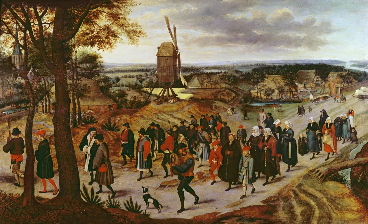 Il corteo nuziale da Pieter Brueghel the Younger