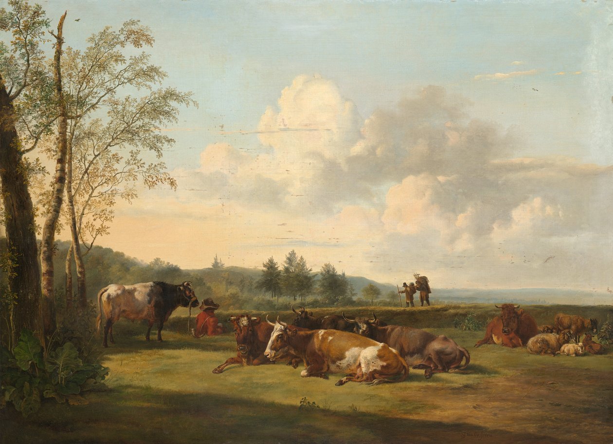 Paesaggio con bestiame da Pieter van Os  