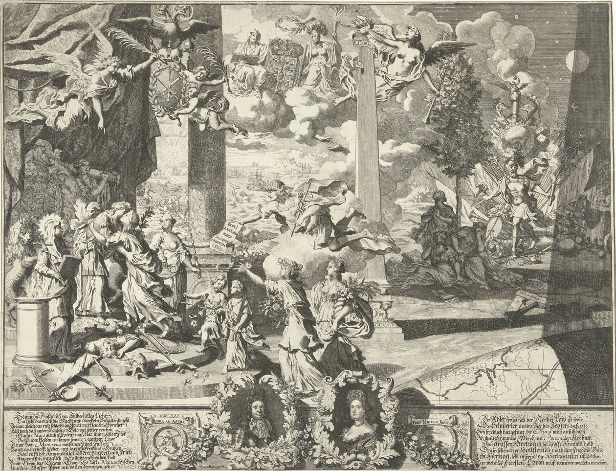 Allegoria sul Trattato di Altona da Pieter van den Berge