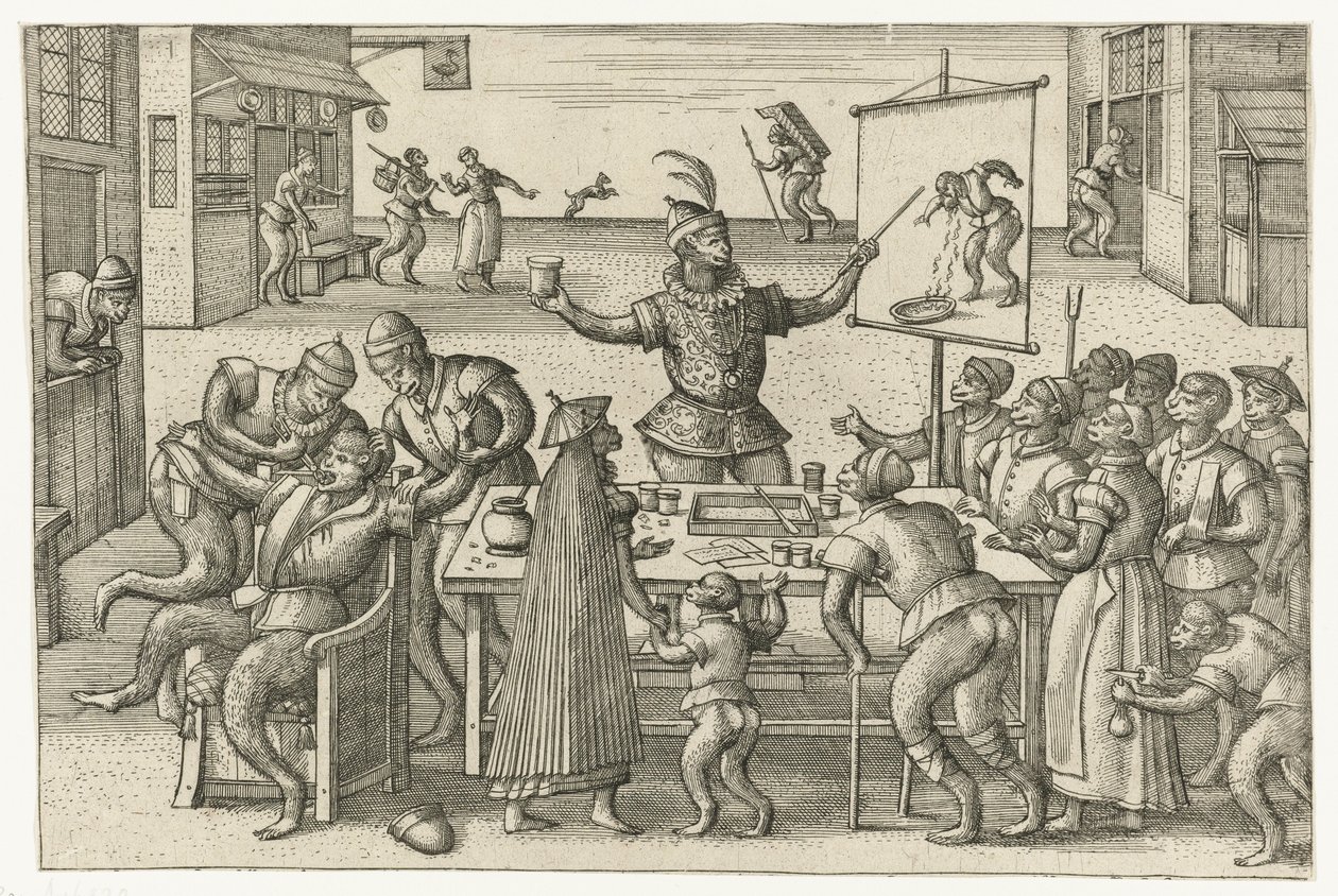 Navi davanti alla costa da Pieter van der Borcht  