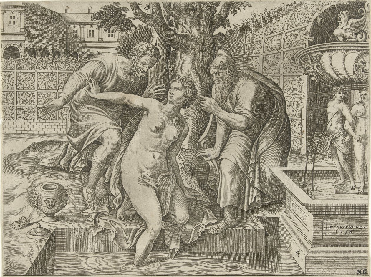 Susanna e i vecchioni da Pieter van der Heyden d