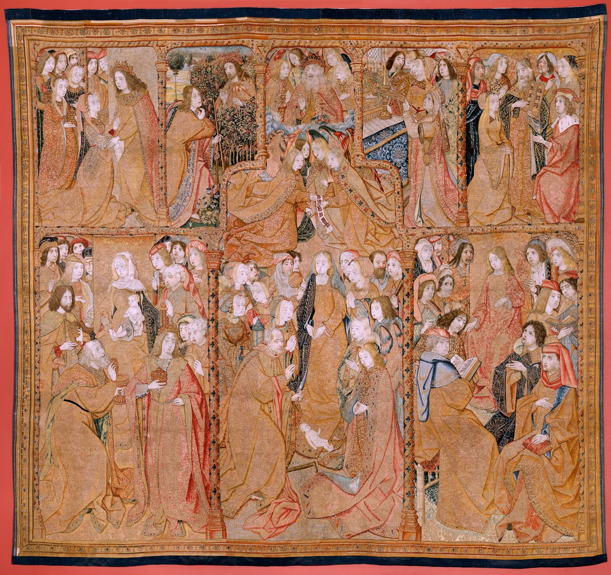 Serie Trionfi della Madre o Paños de Oro. Nascita di Cristo (terzo arazzo della serie) da Pieter (studio of) Coecke van Aelst