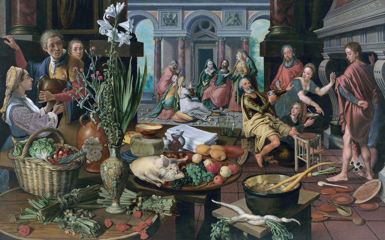 Cristo in casa di Marta e Maria da Pieter Aertsen