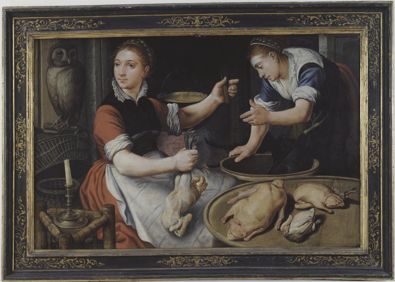 Due donne che cucinano da Pieter Aertsen