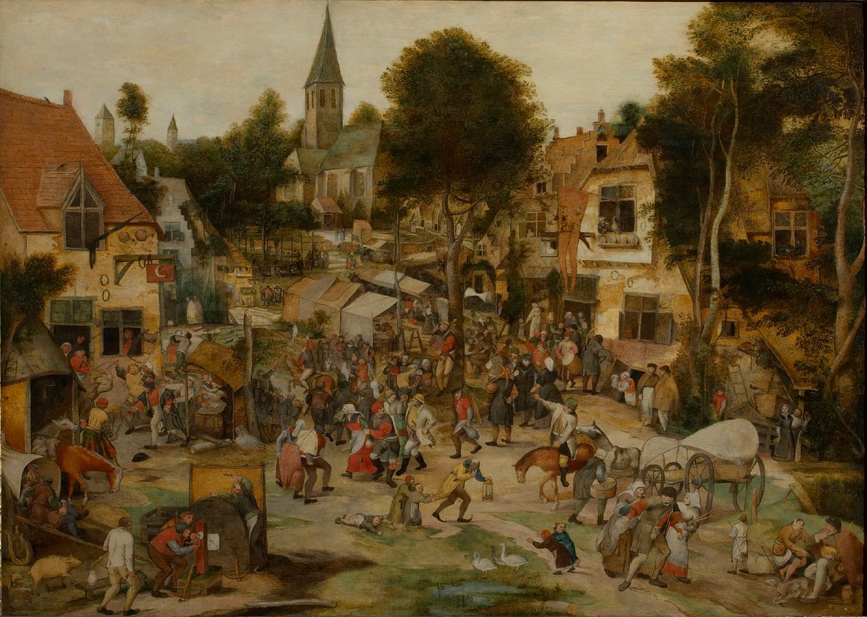 La fiera del villaggio Kermis, prima del 1565 da Pieter Balten