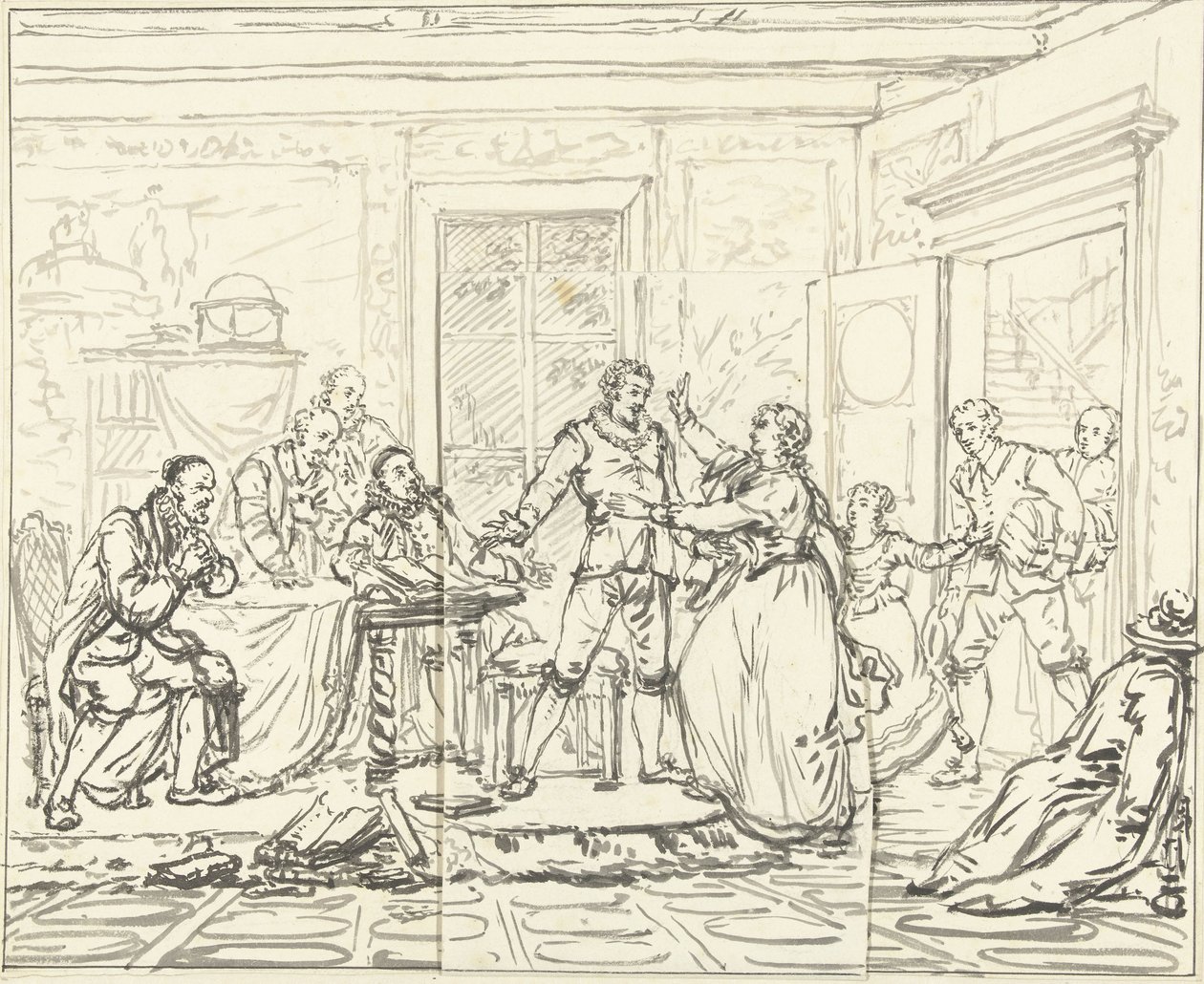 Scena teatrale da Jacob Simonsz de Rijk da Pieter Bartholomeusz. Barbiers