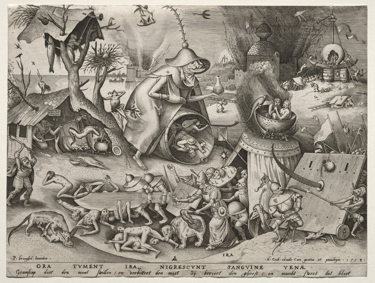 I sette peccati capitali: Ira da Pieter Bruegel