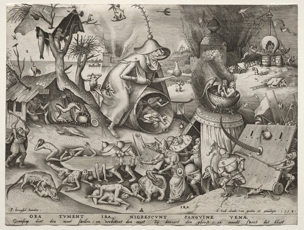 I sette peccati capitali: Ira da Pieter Bruegel the Elder