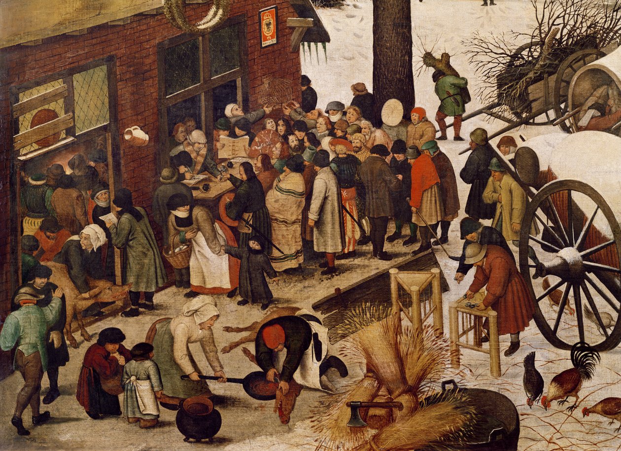 Il censimento a Betlemme (dettaglio) da Pieter Bruegel the Elder