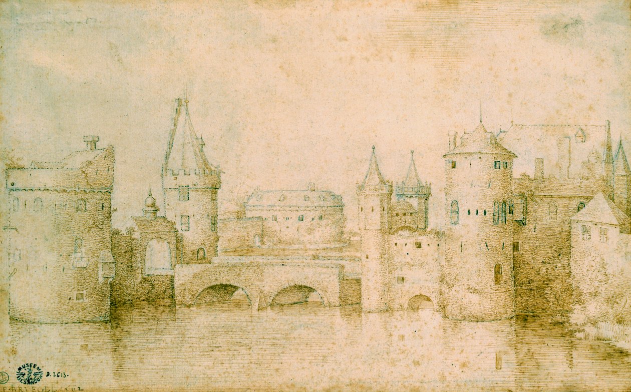 Veduta delle antiche fortificazioni di Amsterdam, Paesi Bassi da Pieter Bruegel the Elder