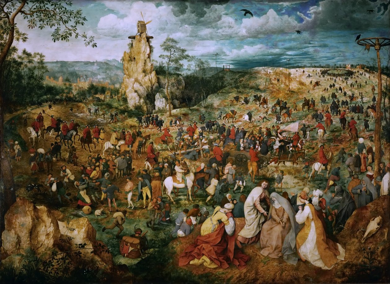La processione al Calvario da Pieter Brueghel the Elder