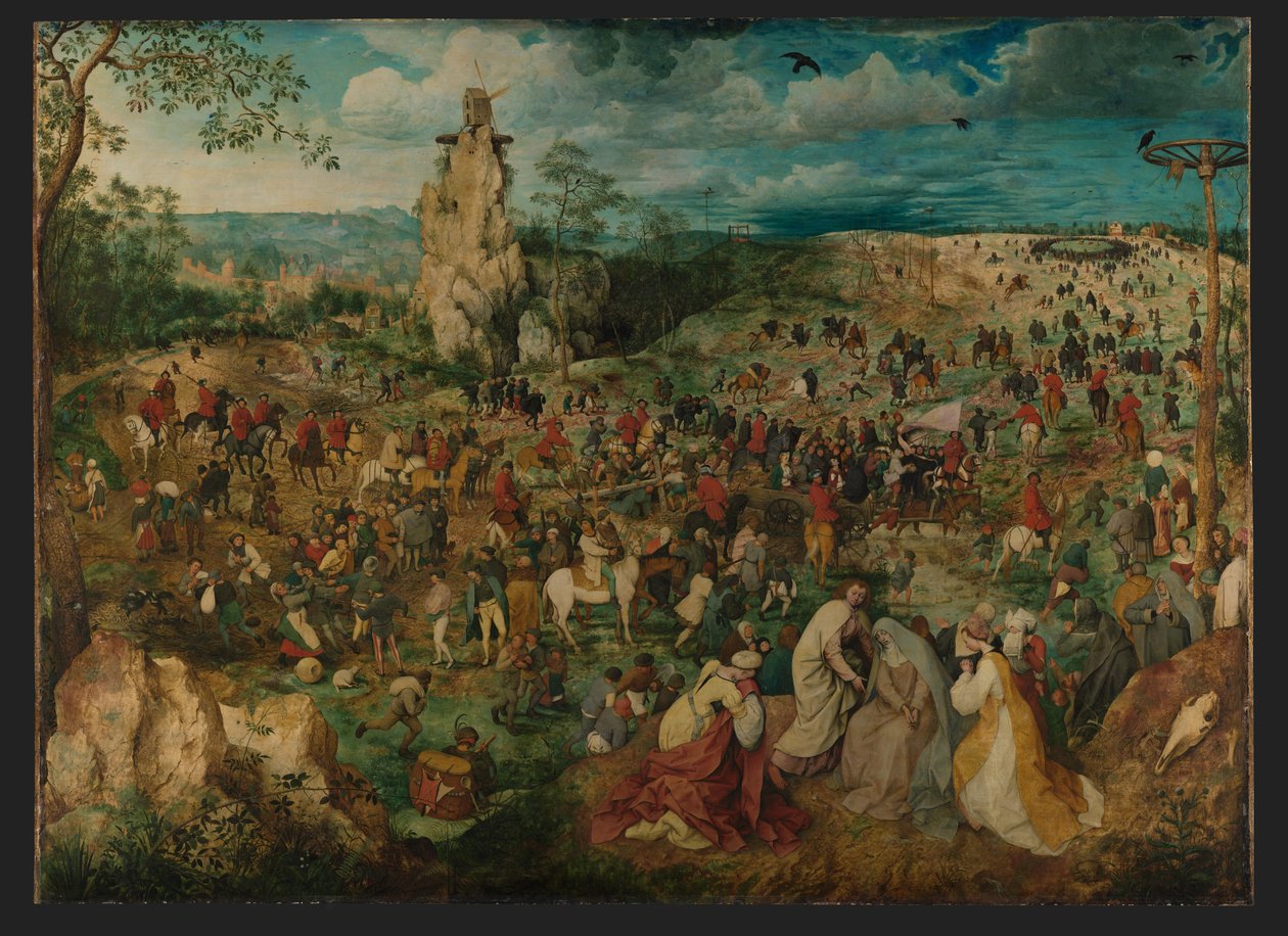 La processione al Calvario da Pieter Brueghel the Elder