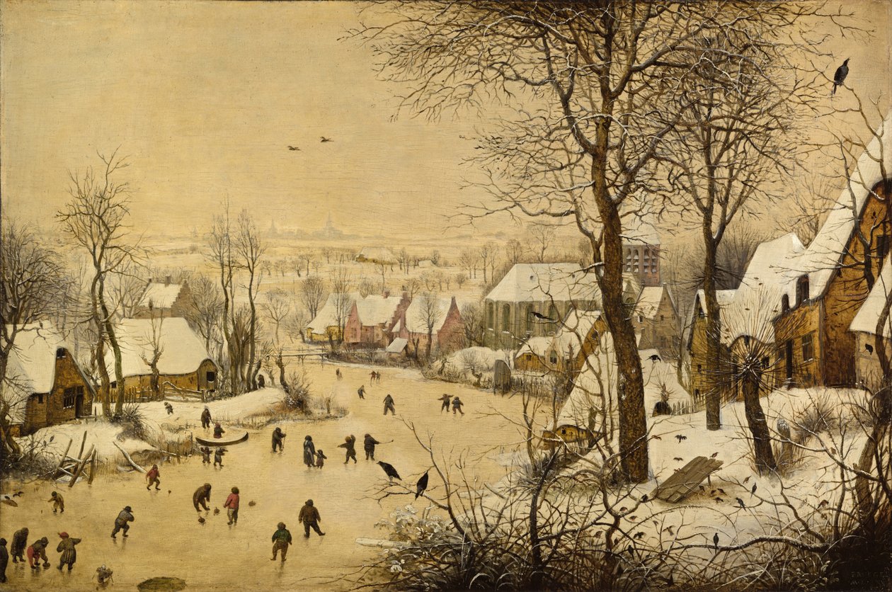 Paesaggio invernale con trappola per uccelli da Pieter Brueghel the Elder