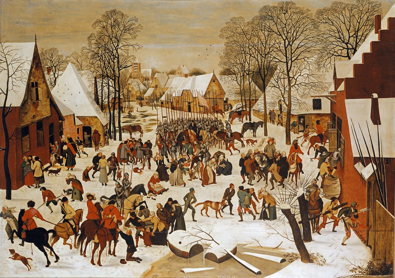 Scena invernale con il massacro degli innocenti da Pieter Brueghel the Younger