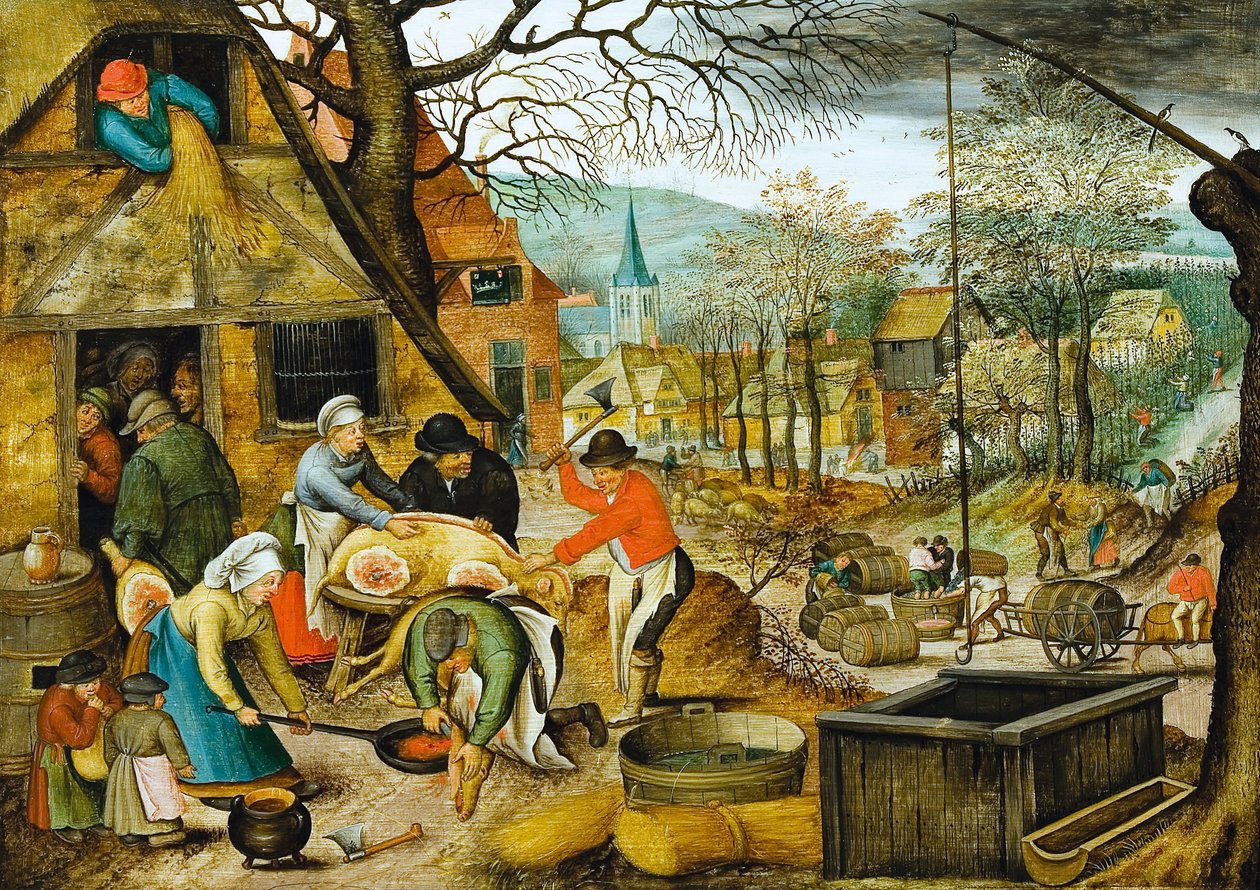 Autunno (Macellazione e pigiatura dell