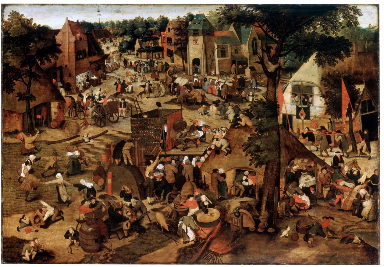 Fiera con una rappresentazione teatrale, c1580-1630 da Pieter Brueghel the Younger
