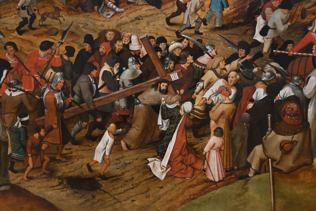 Tedesco: Die Kreuztragung La via del Calvario da Pieter Brueghel the Younger