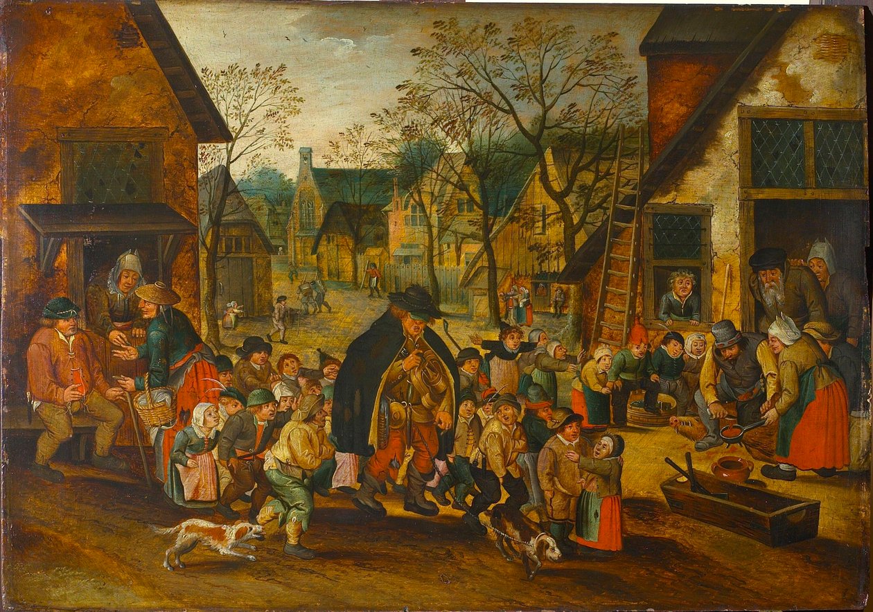 Il suonatore di ghironda cieco, c. 1610 da Pieter Brueghel the Younger
