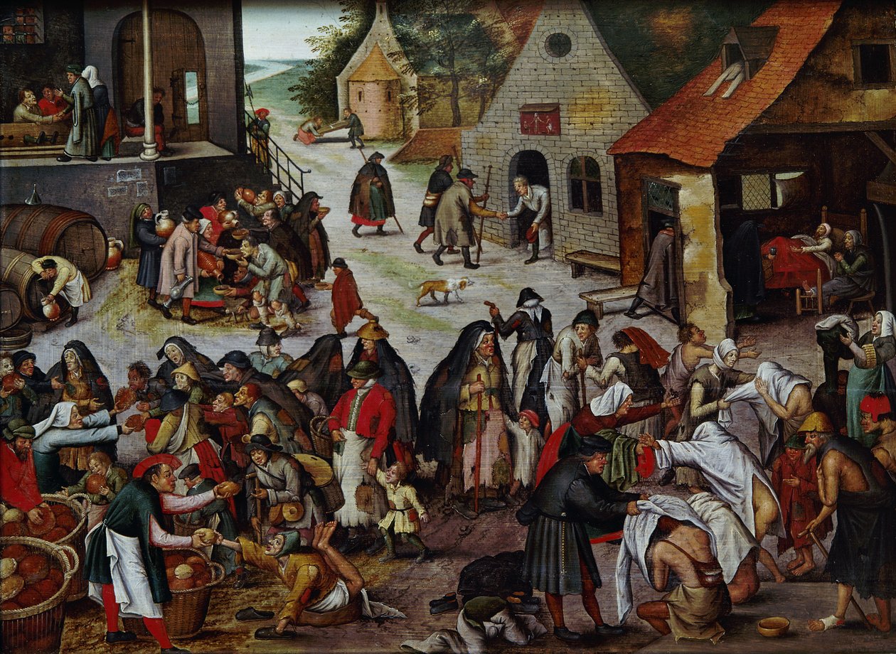 Le sette opere di misericordia da Pieter Brueghel the Younger