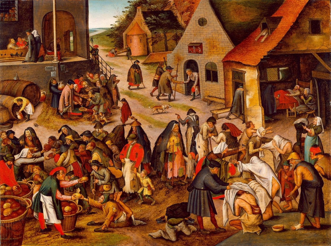 Le sette opere di misericordia da Pieter Brueghel the Younger