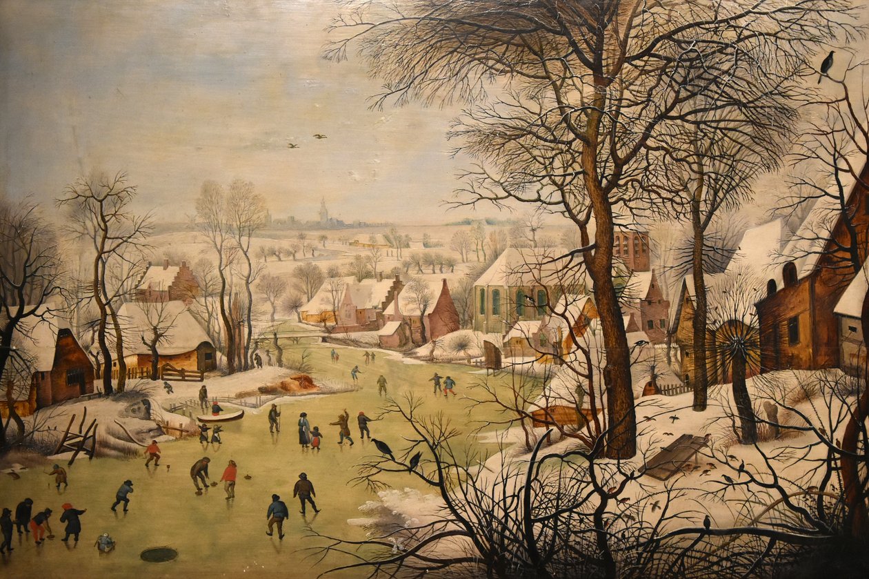 Paesaggio invernale con trappola per uccelli da Pieter Brueghel the Younger