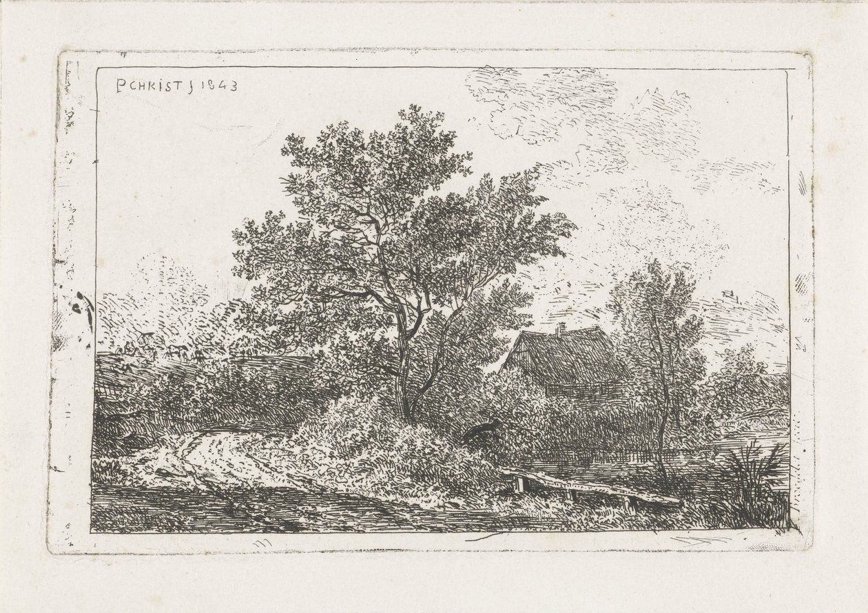 Paesaggio con fattoria da Pieter Casper Christ