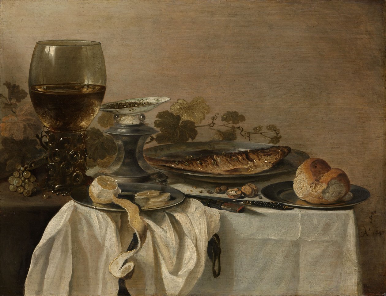 Natura morta con pesce da Pieter Claesz
