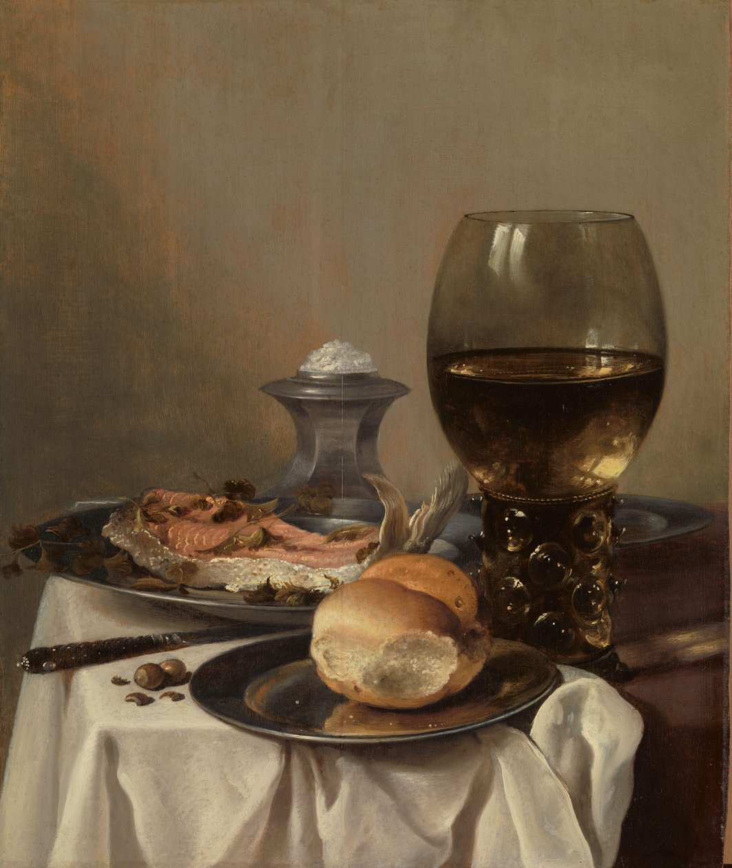 Natura morta con un salino da Pieter Claesz