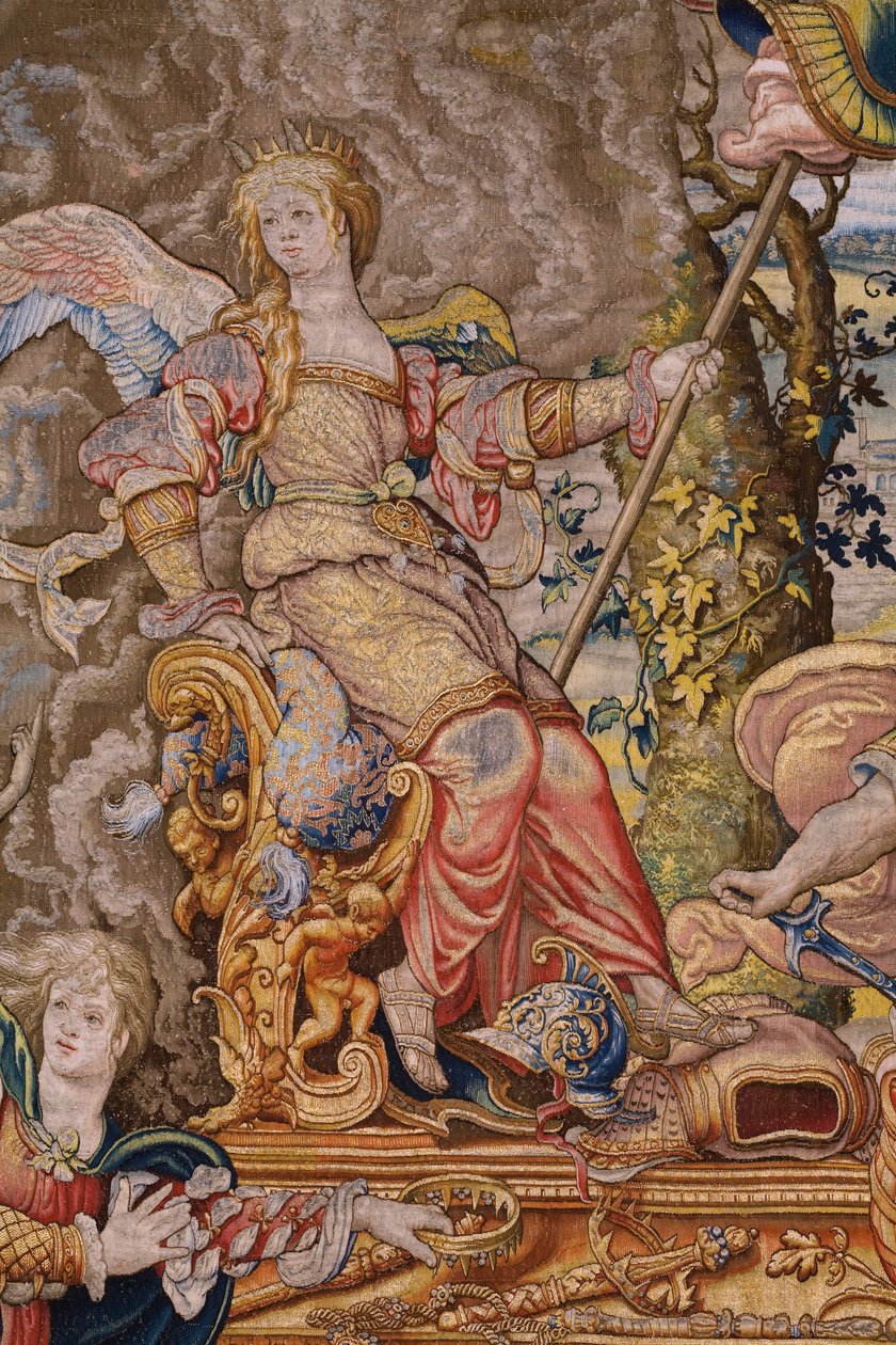 Arazzo fiammingo. Serie I sette peccati capitali: Vanità. Cartonista Pieter Coecke van Aelst. Atelier di Bruxelles. Ca 1542-1544. da Pieter Coecke van Aelst