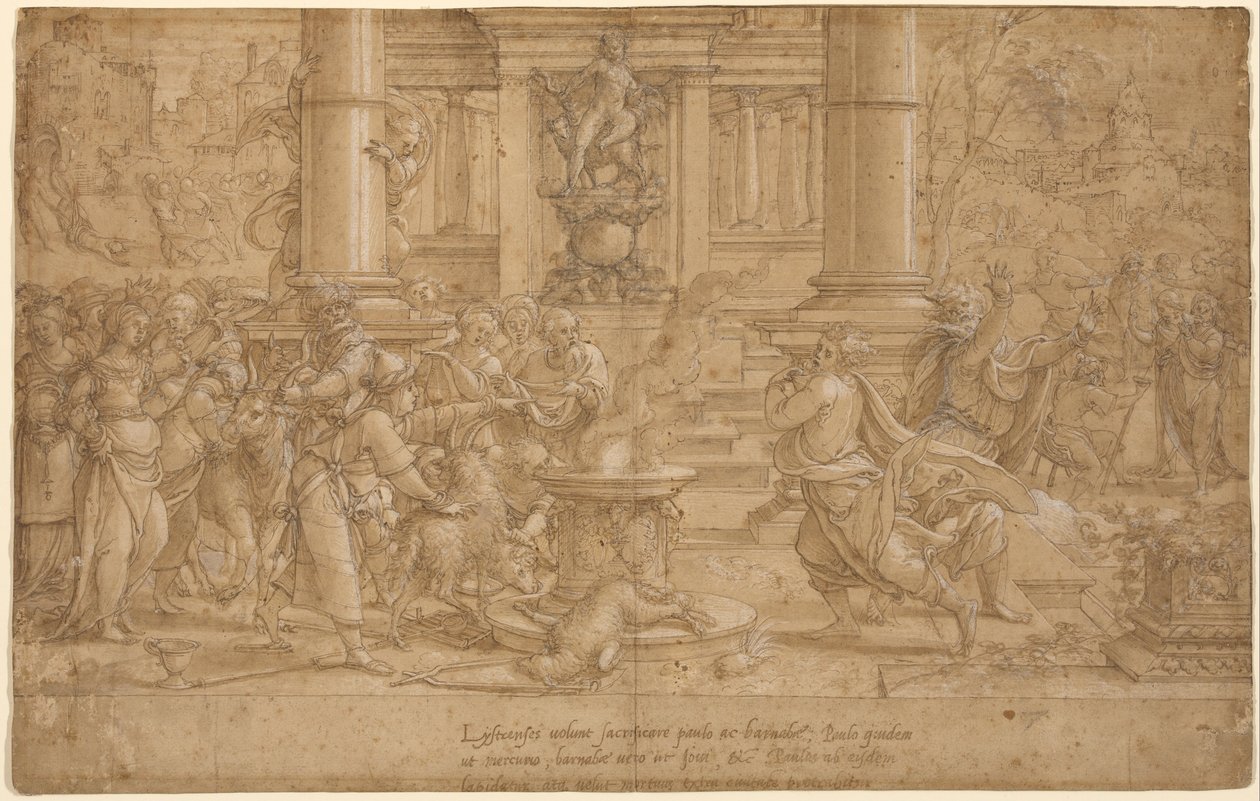 Il sacrificio a Listra da Pieter Coecke van Aelst