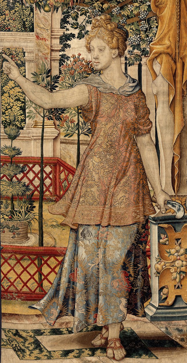 Vertumno e Pomona: Vertumno trasformato in contadino, c.1550 da Pieter Coecke van Aelst