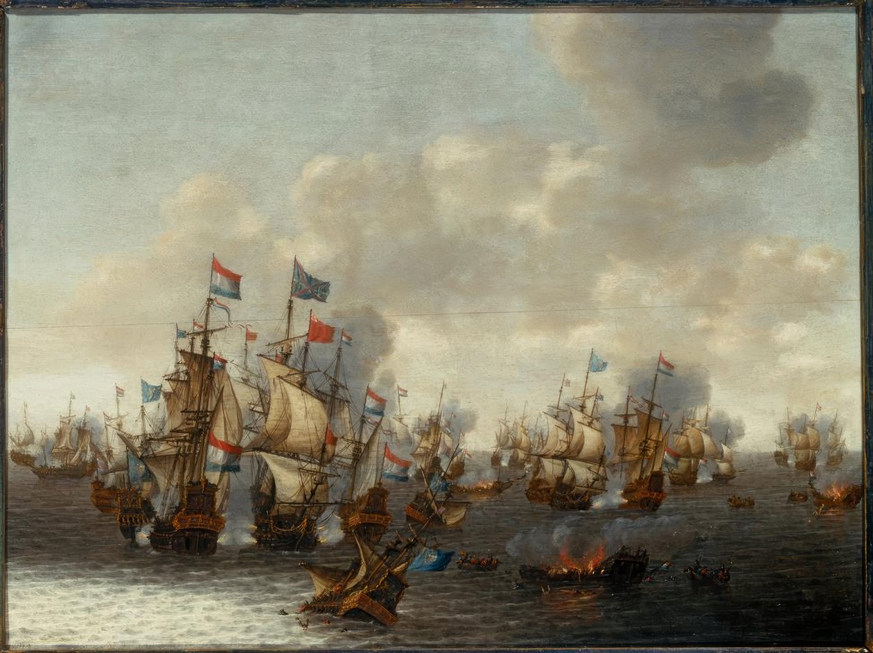 La battaglia navale dei quattro giorni da Pieter Cornelisz. Soest