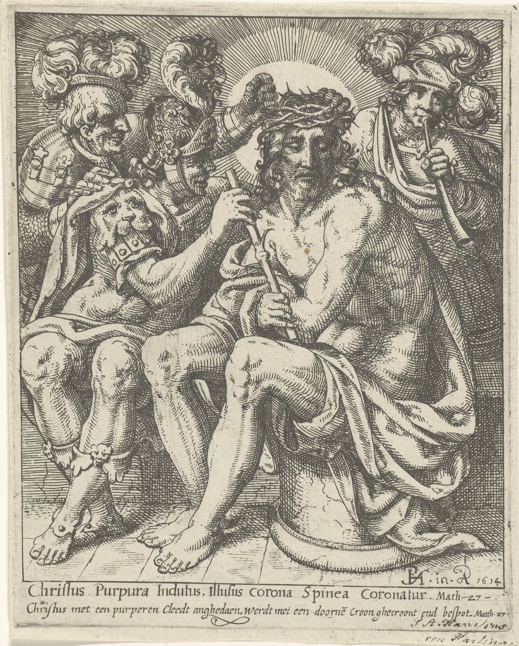 Cristo con la corona di spine da Pieter Feddes van Harlingen
