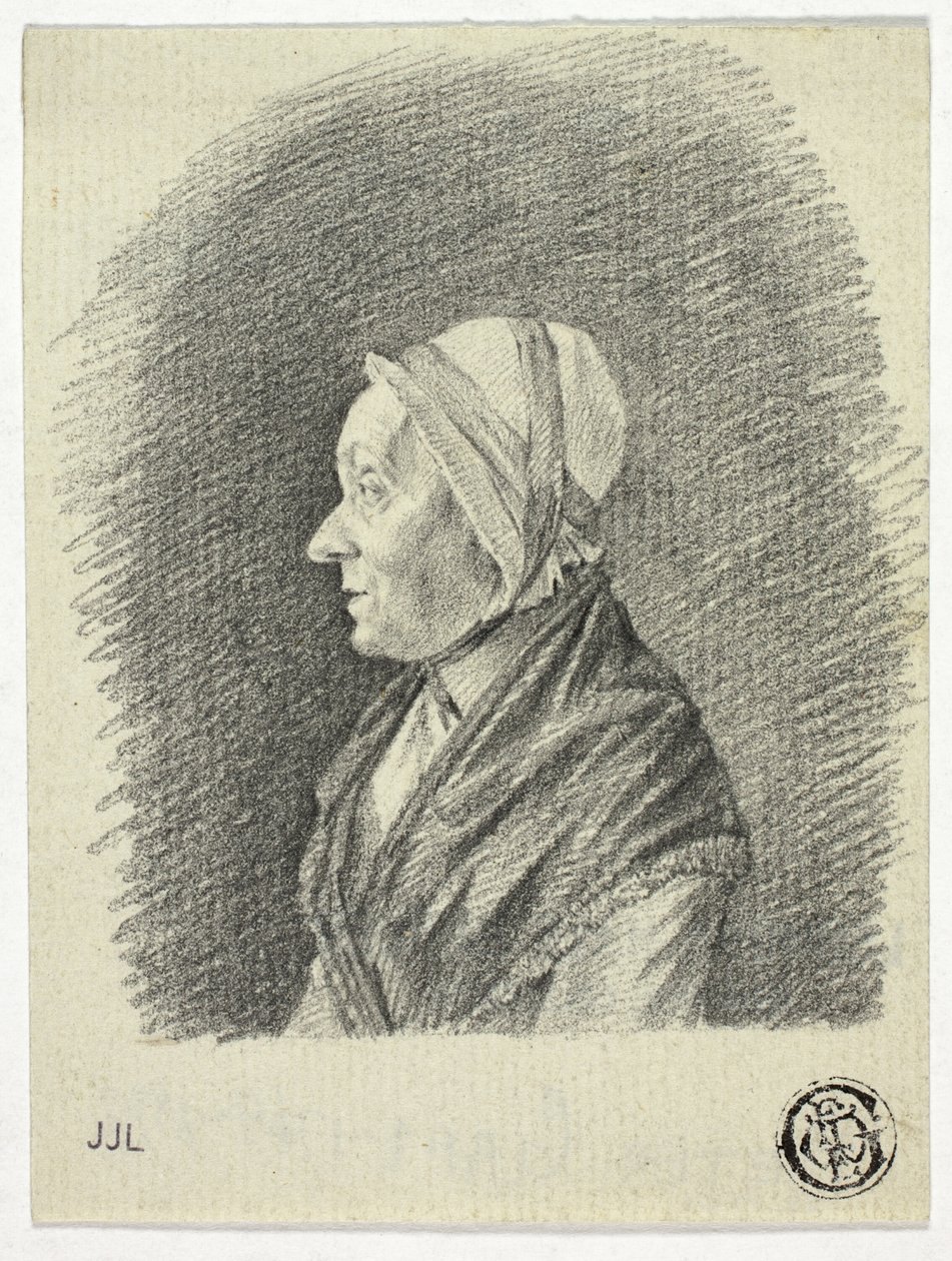 Profilo di Vecchia Donna con Cappello da Pieter Gaal