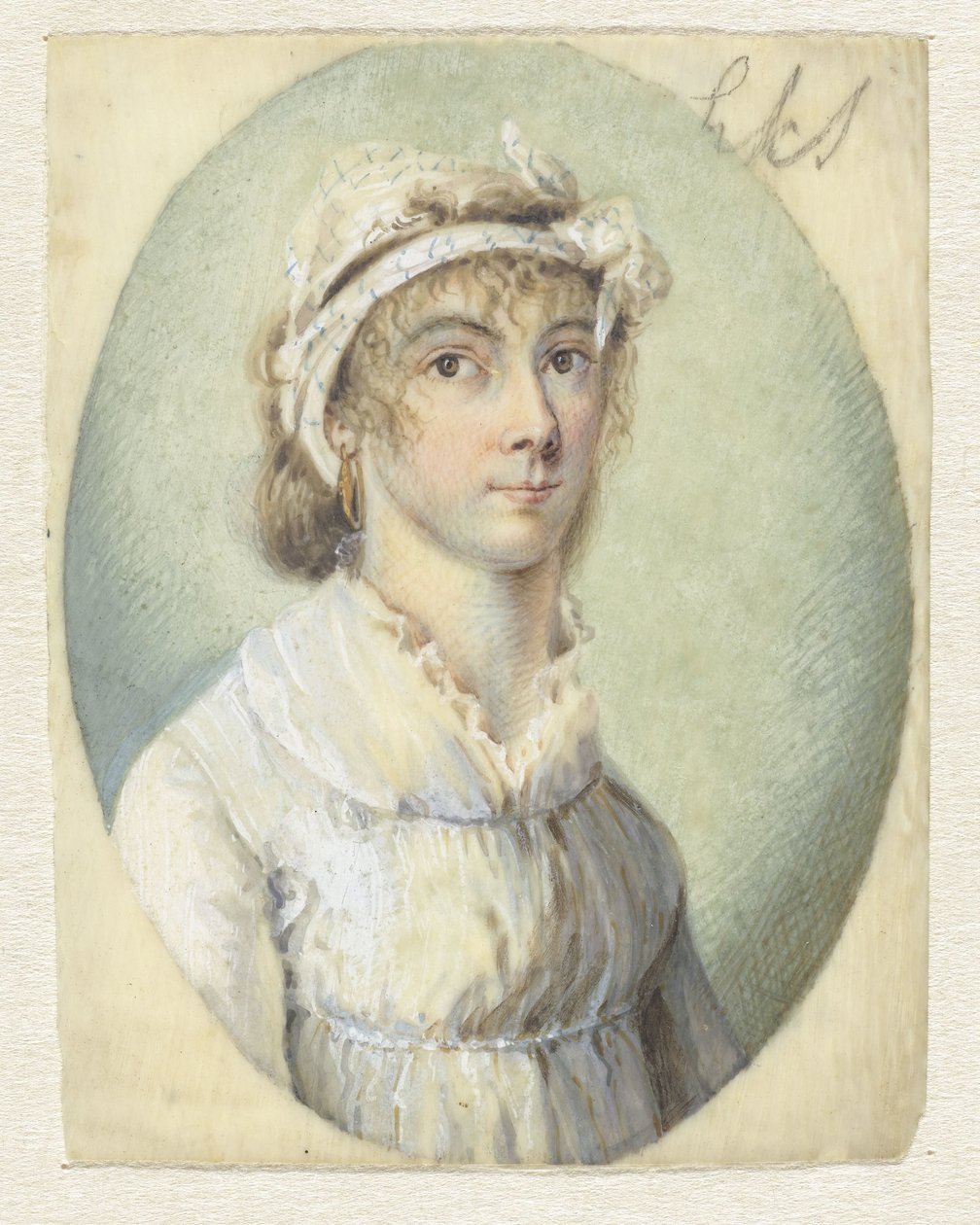 Ritratto di una giovane donna, di tre quarti verso destra da Pieter Gerardus van Os