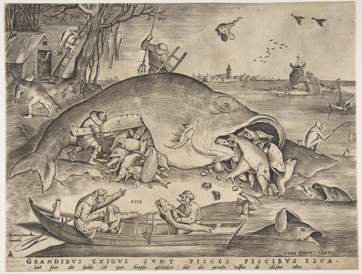 Pesce grande mangia pesce piccolo da Pieter Heyden van der