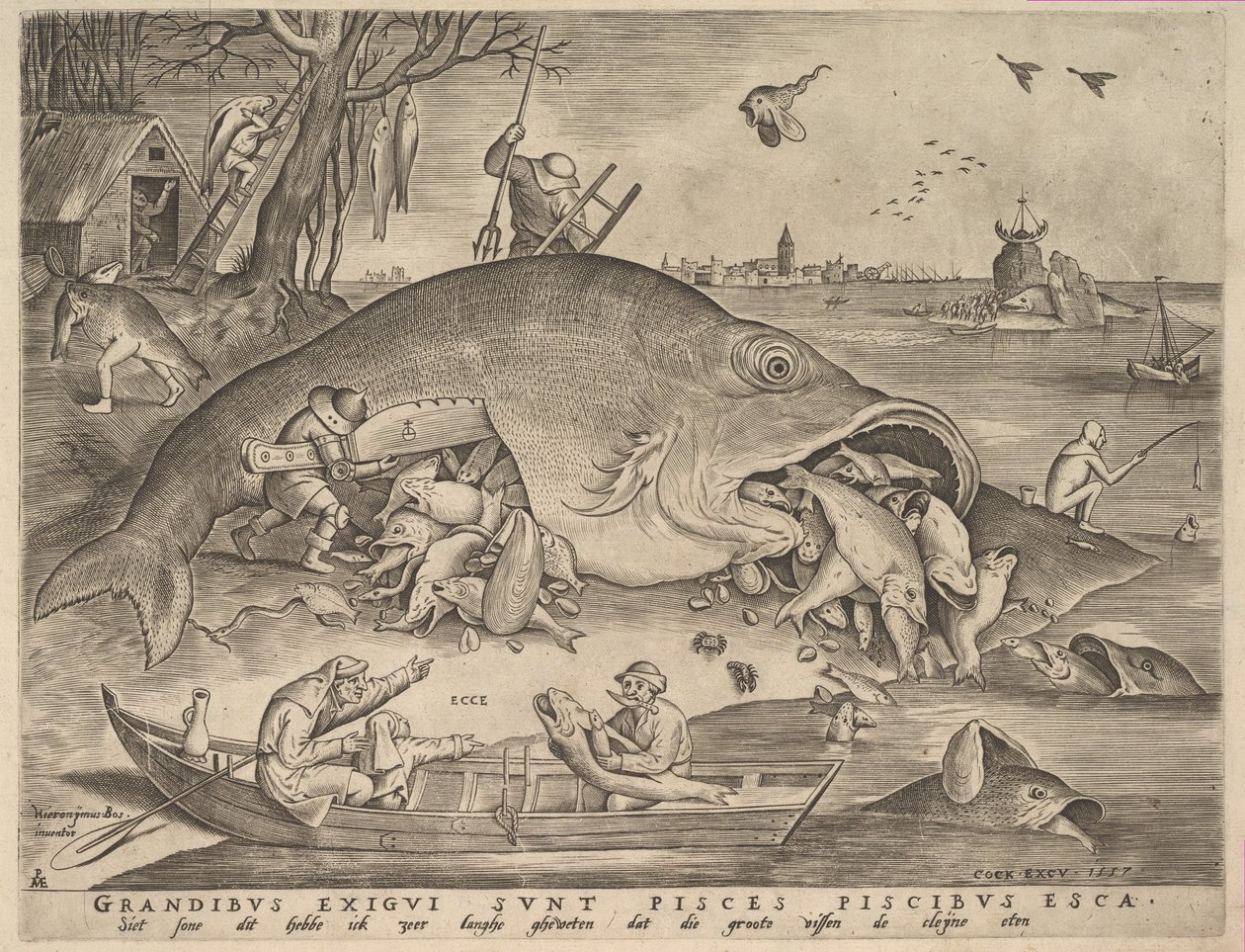Pesce grande mangia pesce piccolo da Pieter Heyden van der