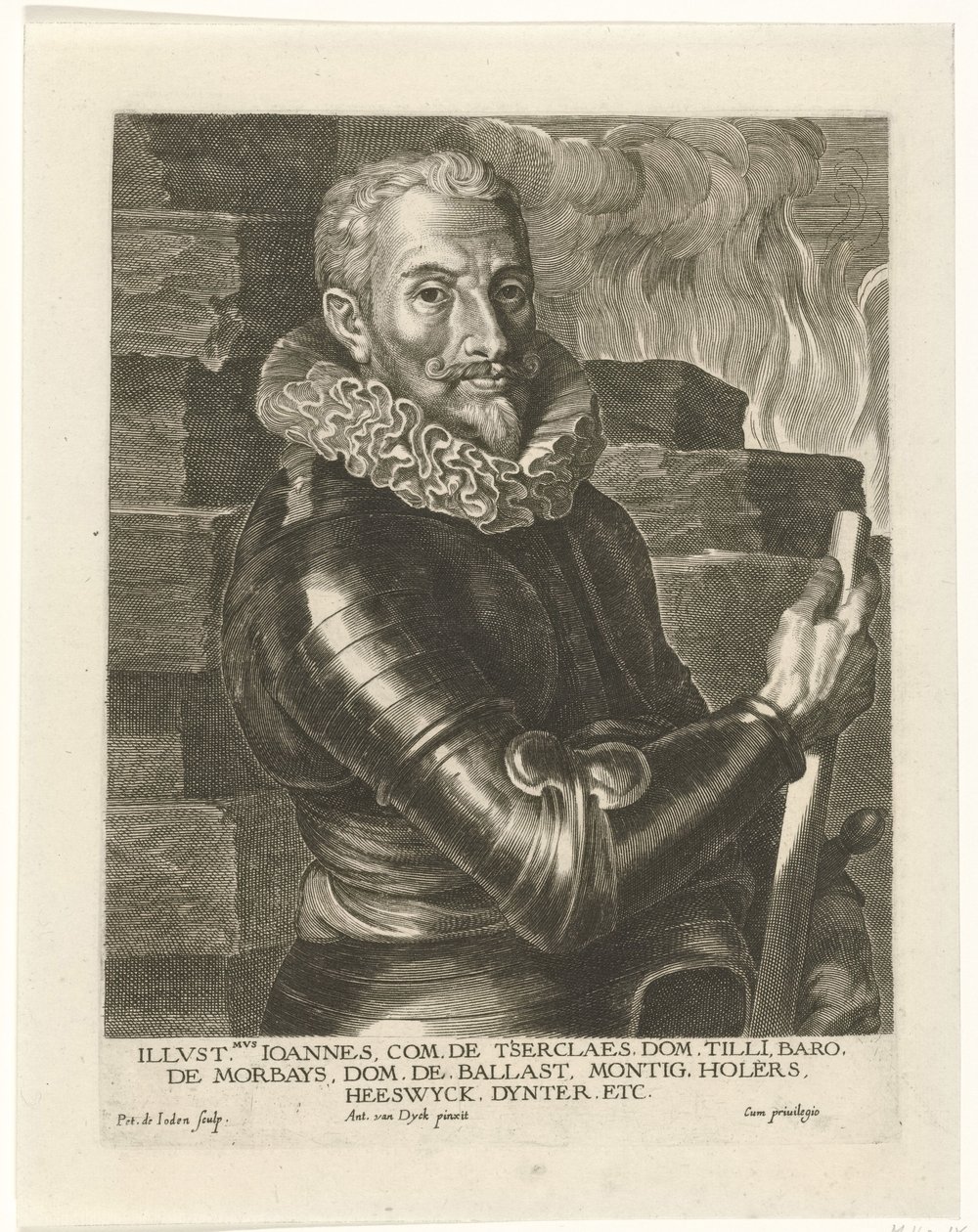 Ritratto di Johann Tserclaes, Conte di Tilly da Pieter I Jode de