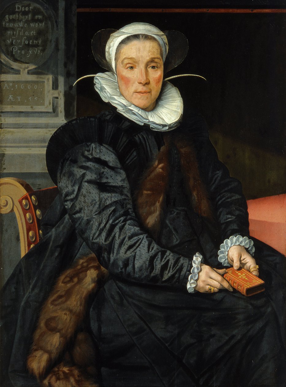 Ritratto di Susanna Taymon, moglie di Christoffel Roels, 1600 da Pieter Pietersz the Elder