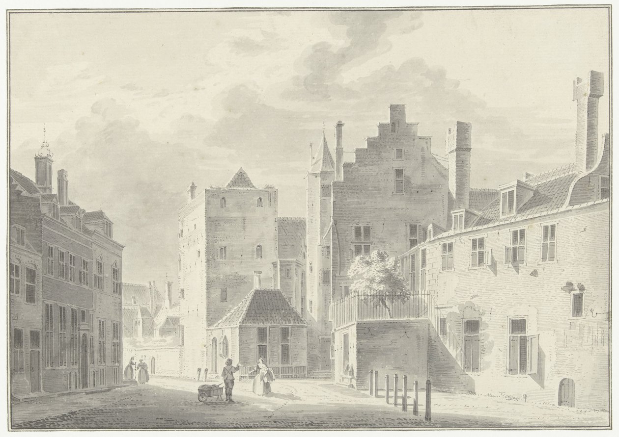Dietro il Duomo di Utrecht da Pieter Jan van Liender