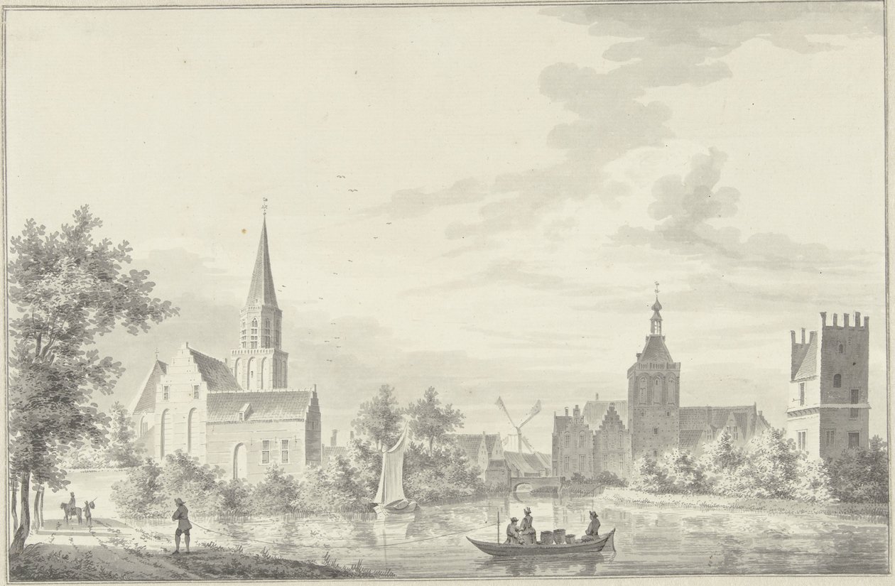 Veduta di Culemborg da Pieter Jan van Liender