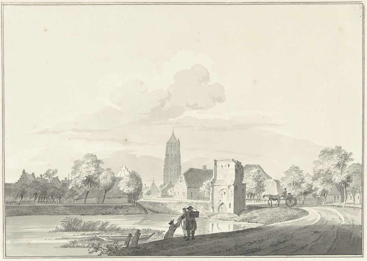 Rovine della Porta del Traghetto a Heukelom da Pieter Jan van Liender