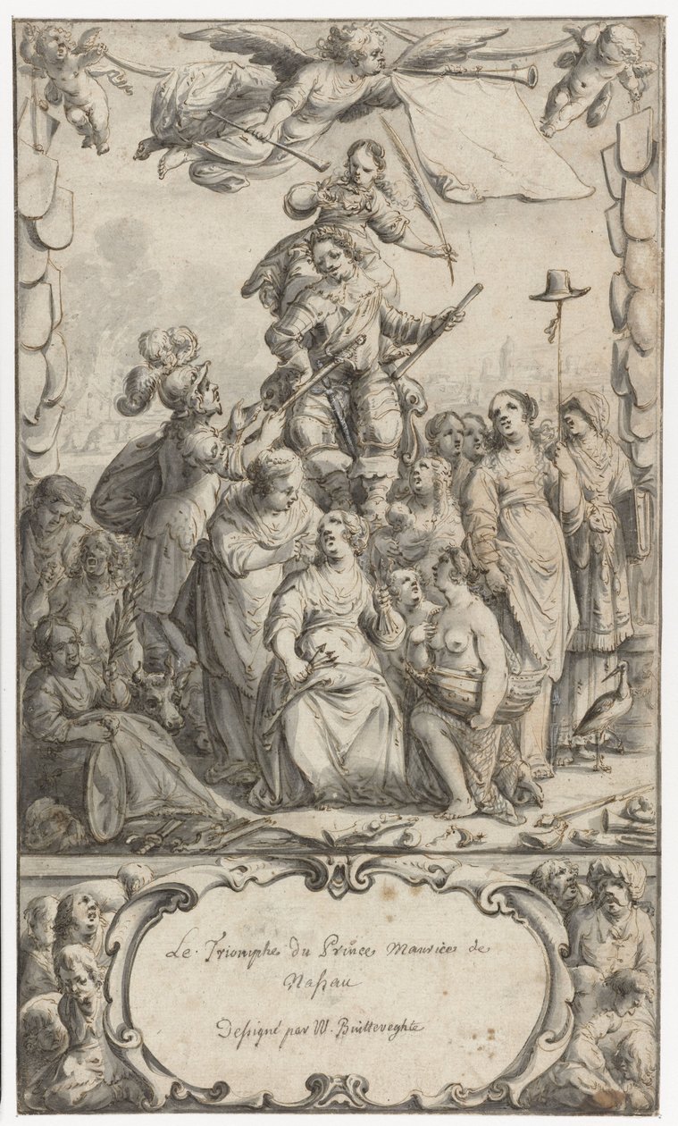 Progetto di frontespizio per Frederick Hendrick van Nassauw da Pieter Jansz
