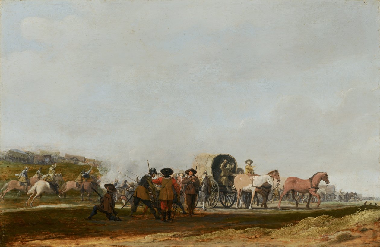 Agguato a un Convoglio Militare da Pieter Jansz Post