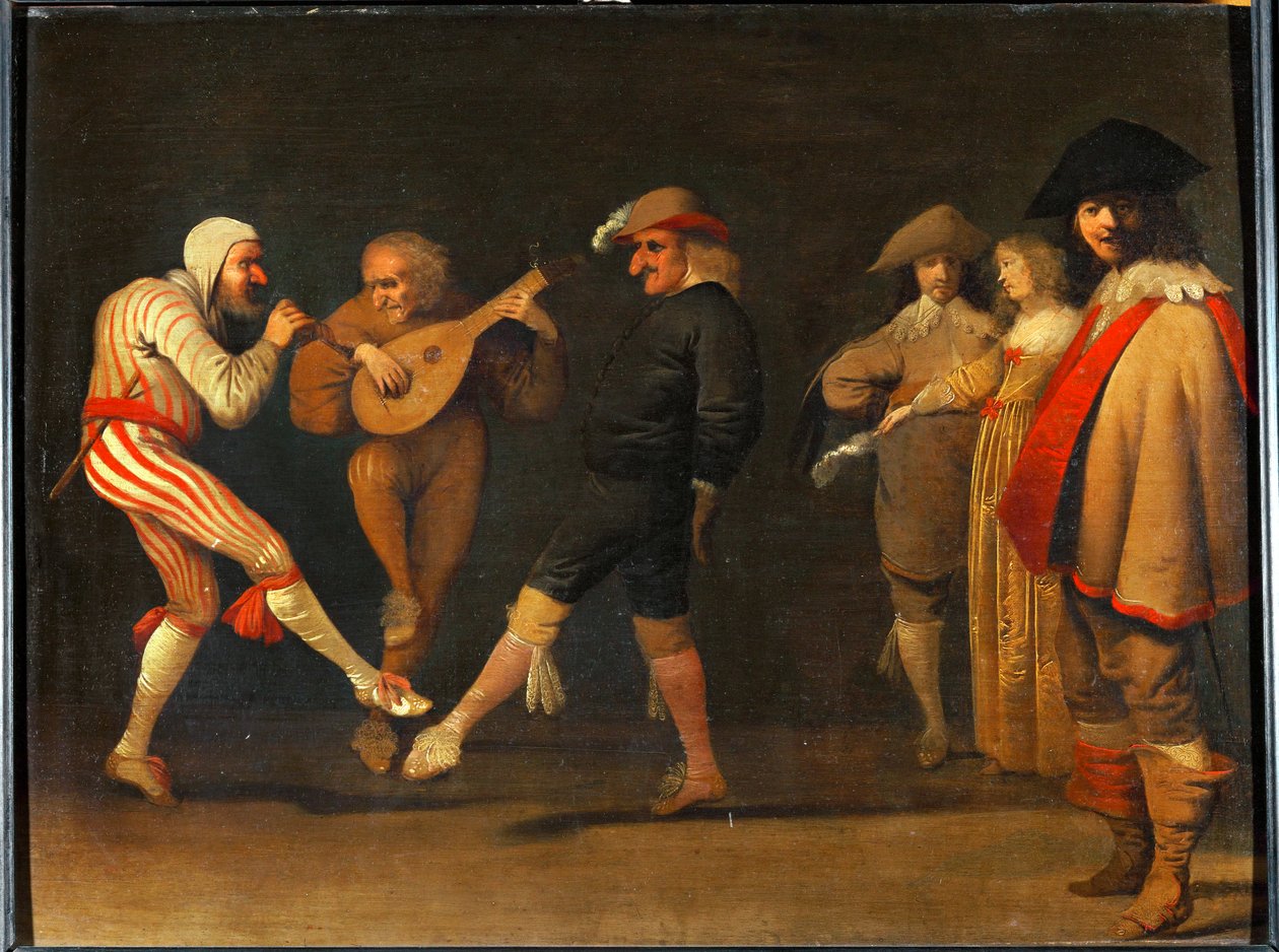 Comici danzanti da Pieter Jansz. Quast