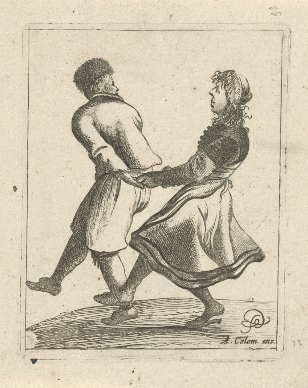 Coppia danzante da Pieter Jansz Quast