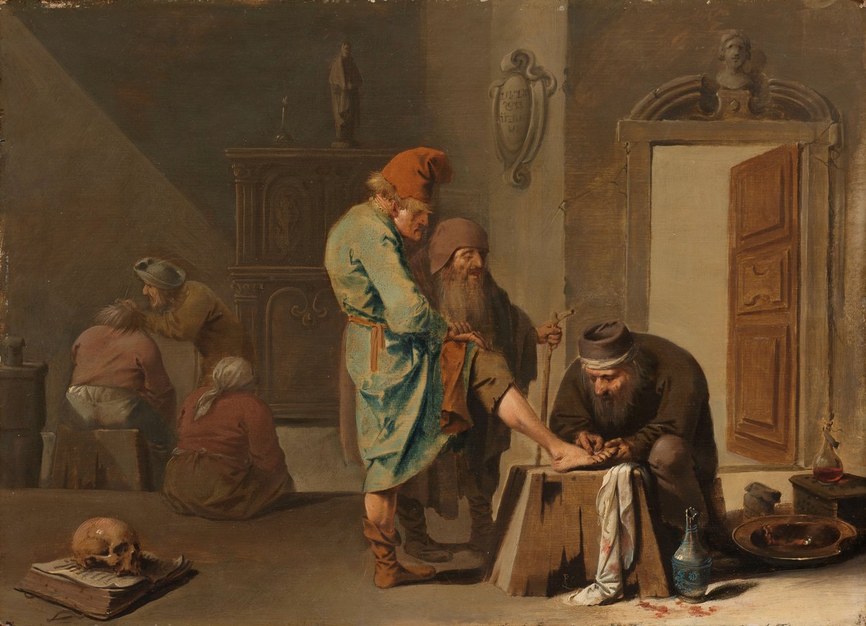 Il funzionamento del piede da Pieter Jansz. Quast