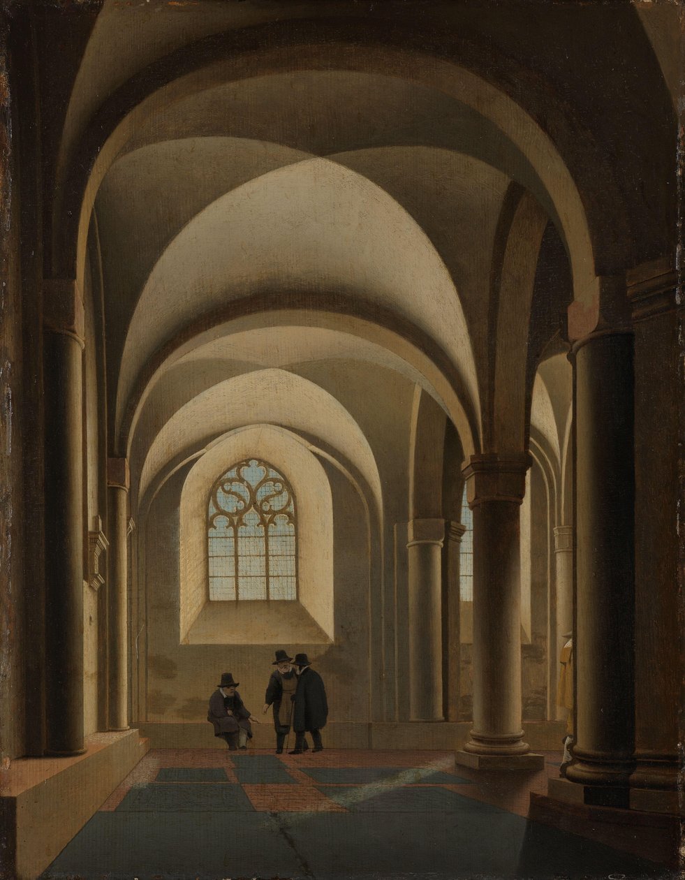 Le navate più occidentali del lato sud della Mariakerk a Utrecht da Pieter Jansz Saenredam