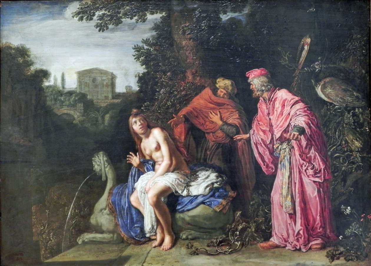Tedesco: Susanna und die beiden Alten Susanna e gli anziani da Pieter Lastman